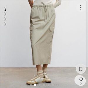 Mango parachute midi skirt size small